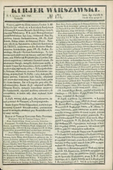Kurjer Warszawski. 1849, № 175 (8 lipca)