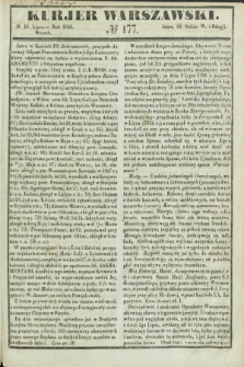 Kurjer Warszawski. 1849, № 177 (10 lipca)