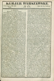 Kurjer Warszawski. 1849, № 178 (11 lipca)