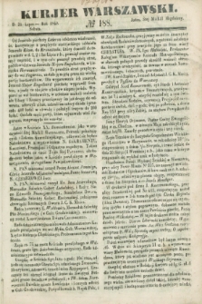 Kurjer Warszawski. 1849, № 188 (21 lipca)