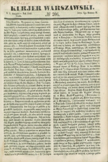 Kurjer Warszawski. 1849, № 206 (8 sierpnia)