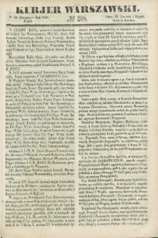 Kurjer Warszawski. 1849, № 208 (10 sierpnia)