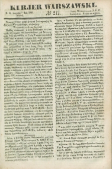 Kurjer Warszawski. 1849, № 212 (14 sierpnia)