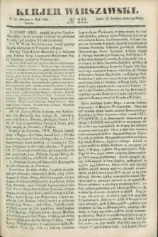 Kurjer Warszawski. 1849, № 222 (25 sierpnia)