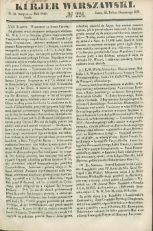 Kurjer Warszawski. 1849, № 226 (29 sierpnia)