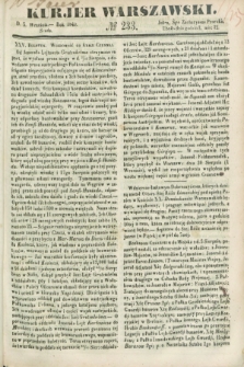 Kurjer Warszawski. 1849, № 233 (5 września)