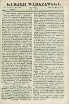 Kurjer Warszawski. 1849, № 234 (6 września)