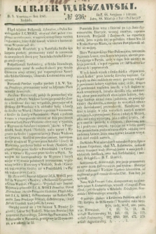 Kurjer Warszawski. 1849, № 236 (9 września)