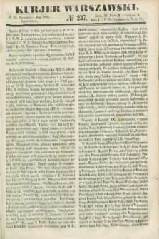 Kurjer Warszawski. 1849, № 237 (10 września)