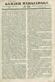 Kurjer Warszawski. 1849, № 239 (12 września)