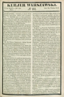 Kurjer Warszawski. 1849, № 241 (14 września)
