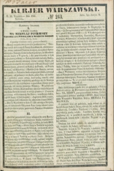 Kurjer Warszawski. 1849, № 243 (16 września)