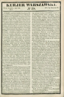 Kurjer Warszawski. 1849, № 248 (21 września)