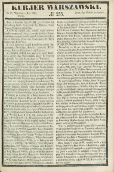 Kurjer Warszawski. 1849, № 255 (28 września)