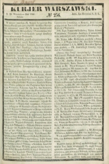 Kurjer Warszawski. 1849, № 256 (29 września)