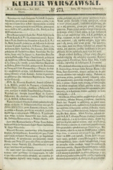 Kurjer Warszawski. 1849, № 273 (16 października)