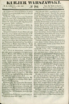 Kurjer Warszawski. 1849, № 280 (23 października)