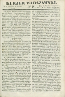 Kurjer Warszawski. 1849, № 281 (24 października)