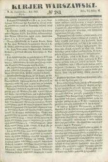 Kurjer Warszawski. 1849, № 283 (26 października)