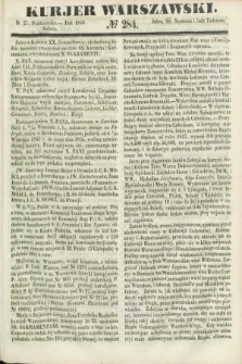 Kurjer Warszawski. 1849, № 284 (27 października)