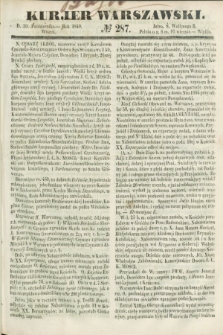 Kurjer Warszawski. 1849, № 287 (30 października)