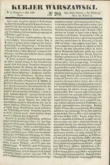 Kurjer Warszawski. 1849, № 289 (2 listopada)