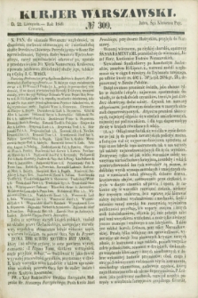 Kurjer Warszawski. 1849, № 309 (22 listopada)