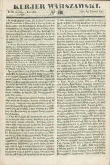 Kurjer Warszawski. 1849, № 336 (20 grudnia)