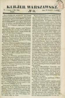 Kurjer Warszawski. 1850, № 34 (5 lutego)