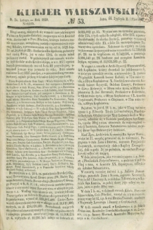 Kurjer Warszawski. 1850, № 53 (24 lutego)