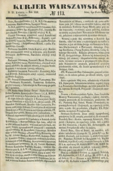 Kurjer Warszawski. 1850, № 113 (28 kwietnia)