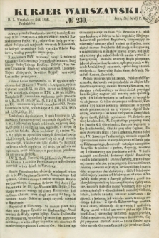 Kurjer Warszawski. 1850, № 230 (2 września)