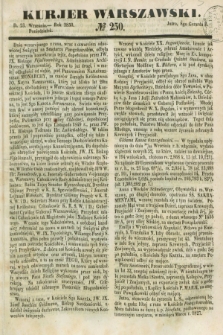 Kurjer Warszawski. 1850, № 250 (23 września)