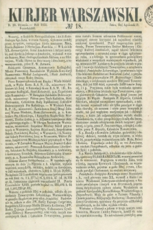 Kurjer Warszawski. 1851, № 18 (20 stycznia)