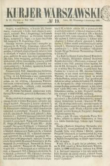 Kurjer Warszawski. 1851, № 19 (21 stycznia)