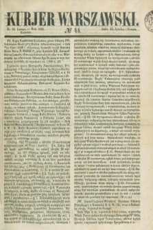 Kurjer Warszawski. 1851, № 44 (16 lutego)