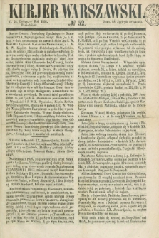 Kurjer Warszawski. 1851, № 52 (24 lutego)