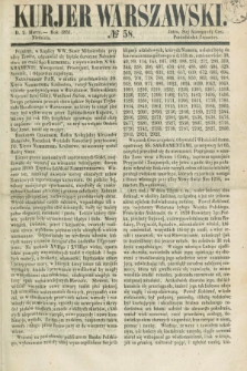 Kurjer Warszawski. 1851, № 58 (2 marca)