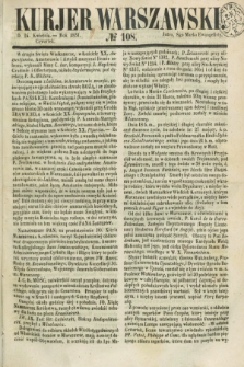 Kurjer Warszawski. 1851, № 108 (24 kwietnia)