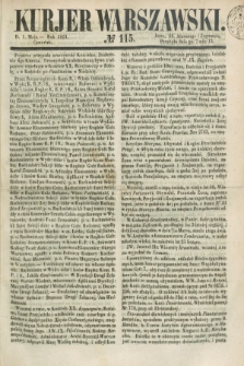 Kurjer Warszawski. 1851, № 115 (1 maja)