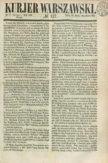 Kurjer Warszawski. 1851, № 157 (17 czerwca)