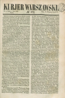 Kurjer Warszawski. 1851, № 172 (4 lipca)