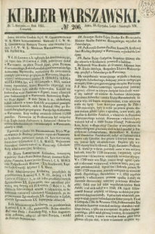 Kurjer Warszawski. 1851, № 206 (7 sierpnia)