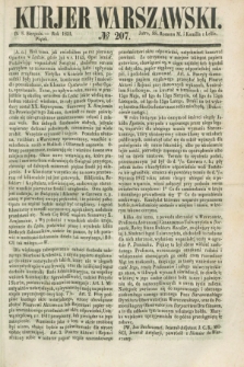 Kurjer Warszawski. 1851, № 207 (8 sierpnia)
