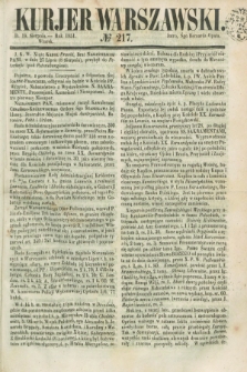 Kurjer Warszawski. 1851, № 217 (19 sierpnia)
