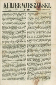 Kurjer Warszawski. 1851, № 220 (22 sierpnia)