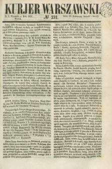 Kurjer Warszawski. 1851, № 231 (2 września)