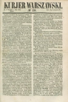 Kurjer Warszawski. 1851, № 234 (5 września)