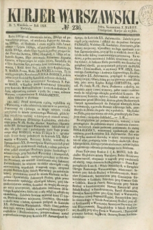 Kurjer Warszawski. 1851, № 236 (7 września)