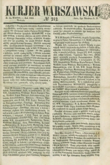 Kurjer Warszawski. 1851, № 242 (14 września)